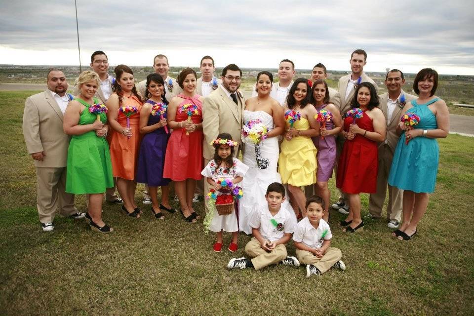 Wedding group photo