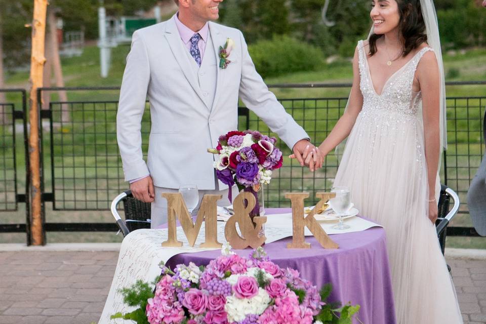 Sweetheart Table on the Plaza