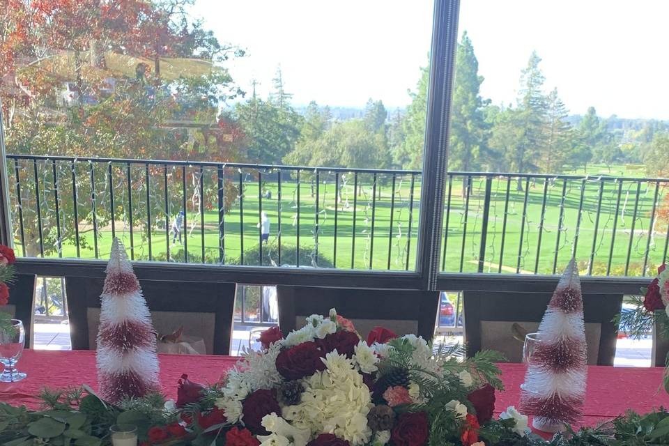 Christmas head table