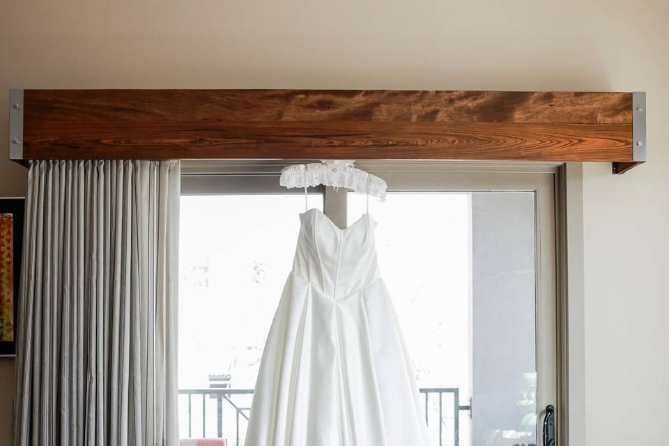 Bride's Dress in Suite