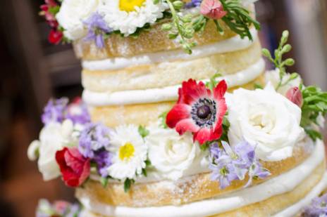 Purple colored bouquets