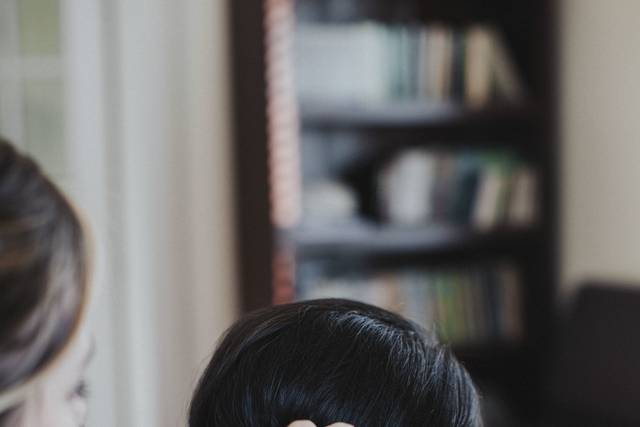 Diamonds in hair