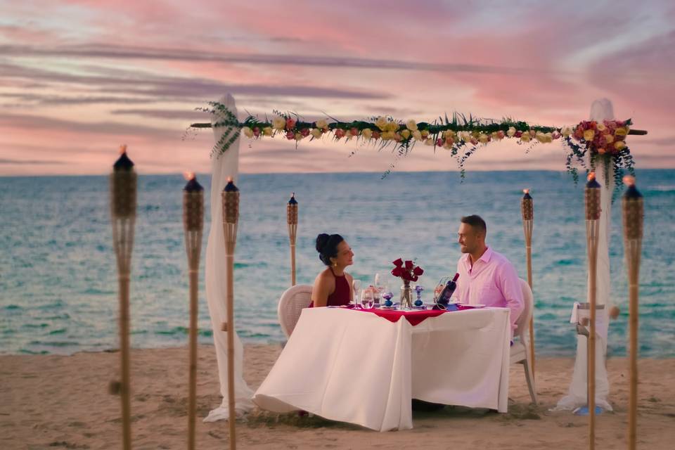 Romantic Dinner on the Beach