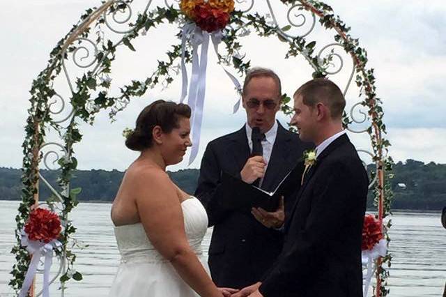 Wedding by the water