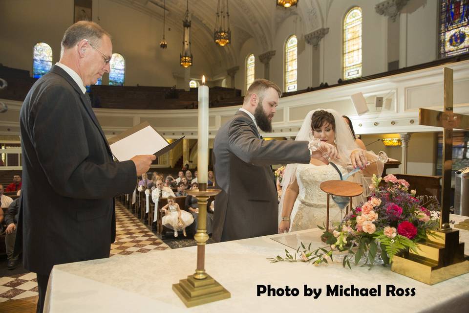 Indoor wedding