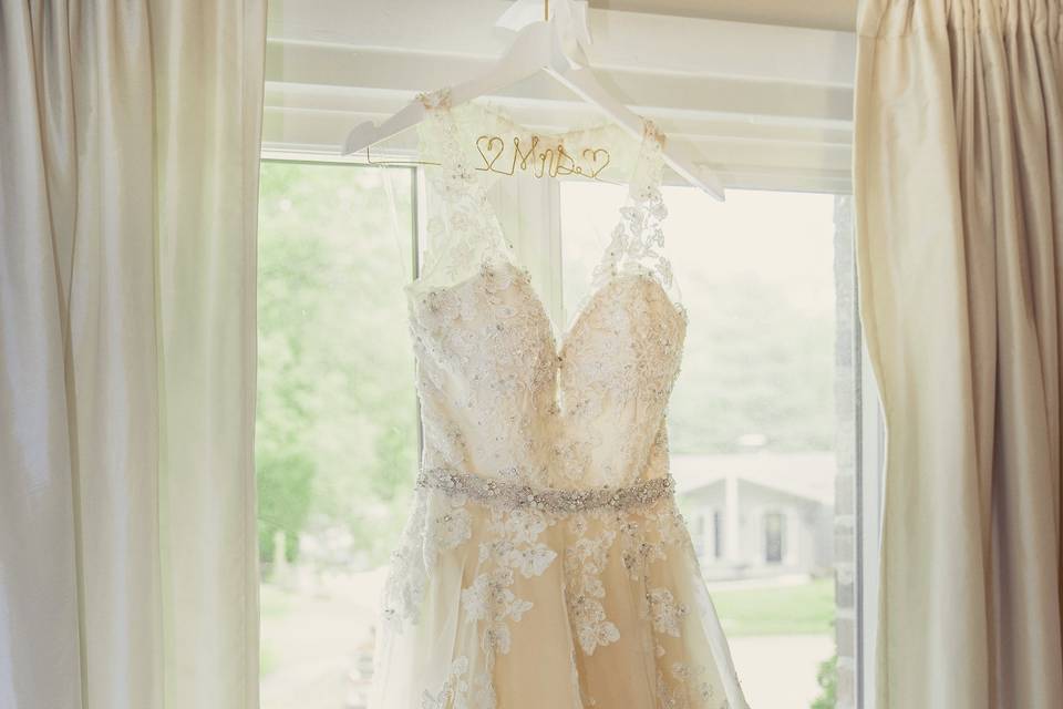 Dress in the window