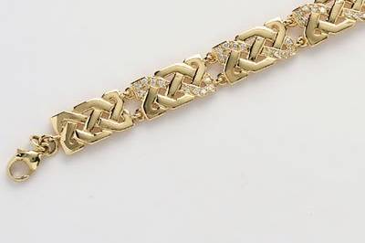 Beautiful Diamond Set Celtic Knot Bracelet.