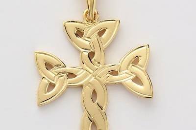 Trinity Knot Celtic Cross Pendant.