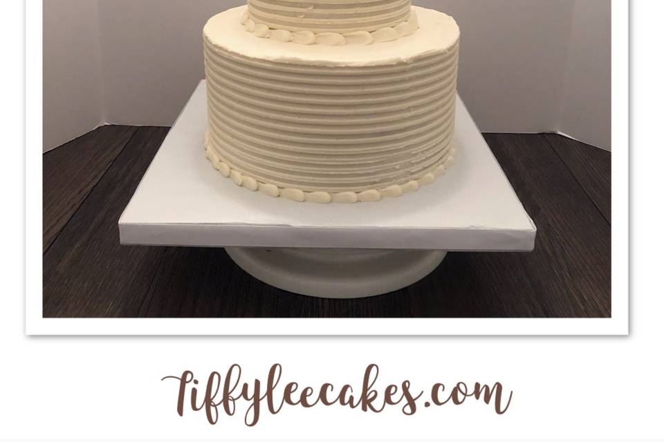 Simple wedding cake