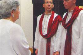 During a ceremony