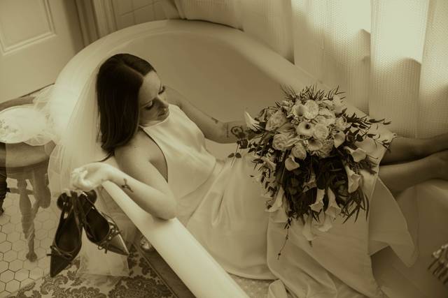 Vintage bathtub shot