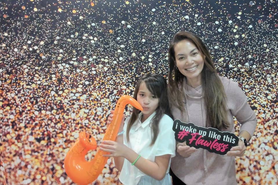 With Props-Mother and Daughter