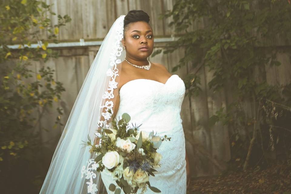 Bride's photoshoot
