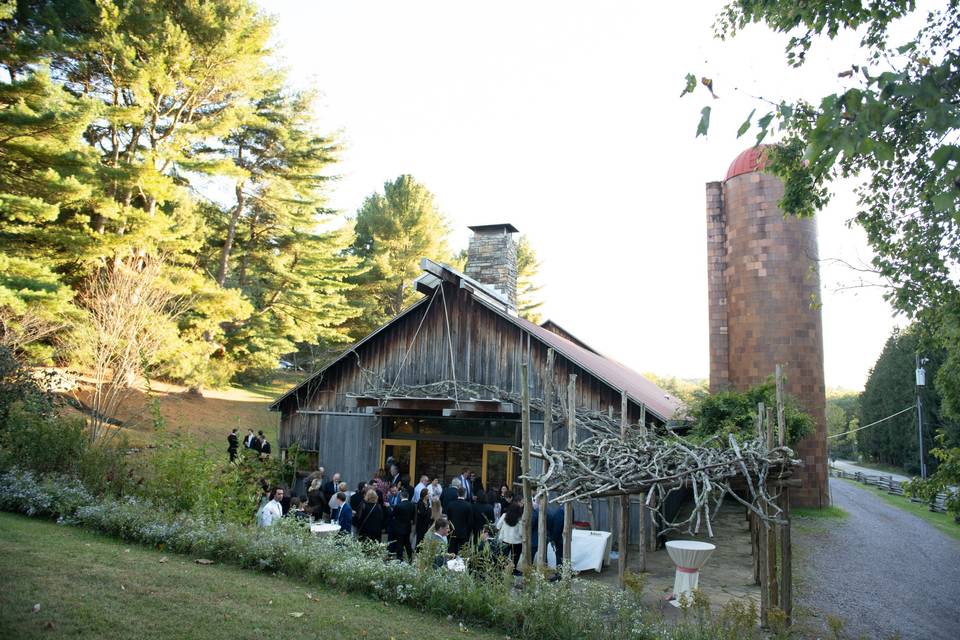 Cocktail Hour in Courtyard