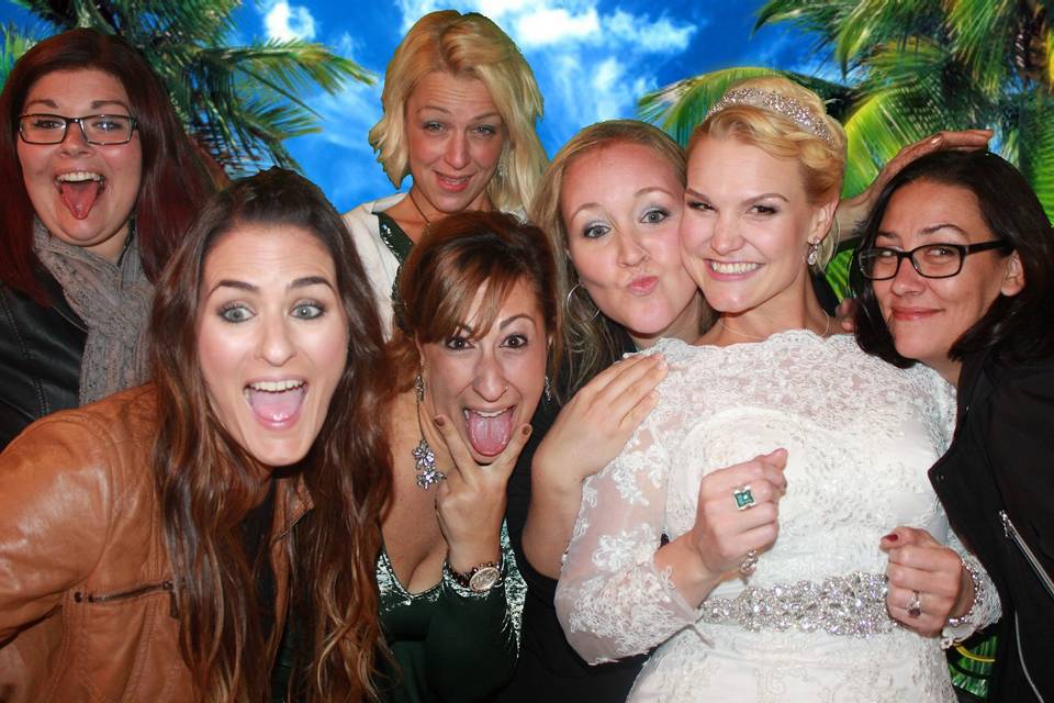 Bride and her ladies