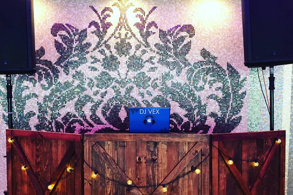 Rustic DJ Booth