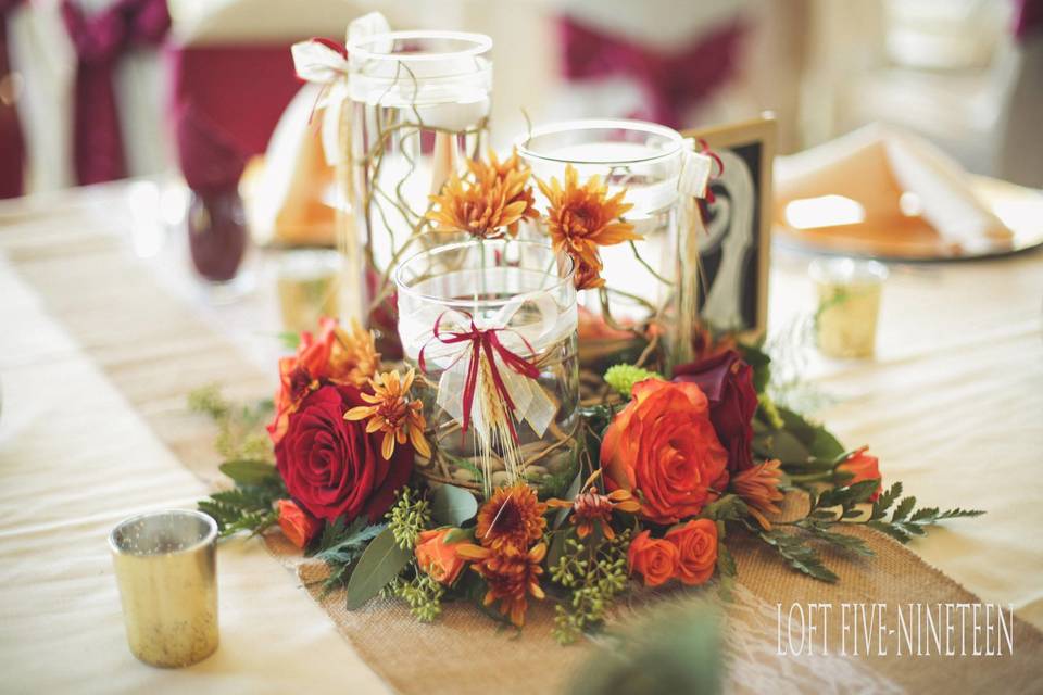 Autumn wedding decor