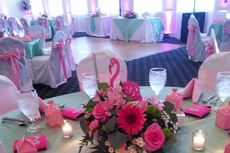 Pink Flamingo Wedding