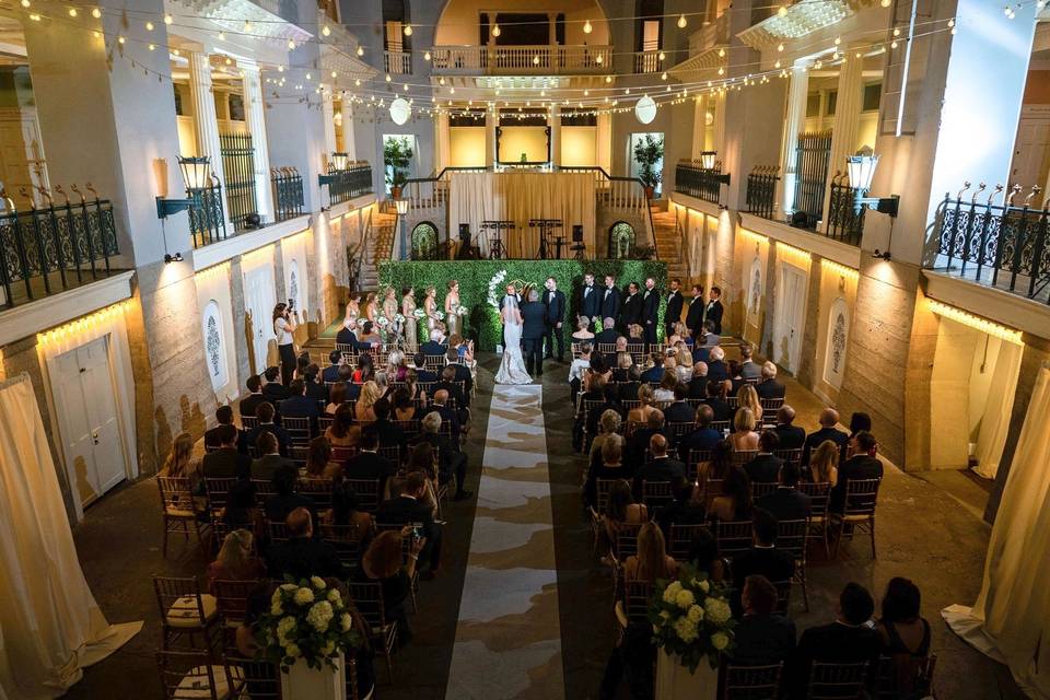 Ceremony in Historic Pool