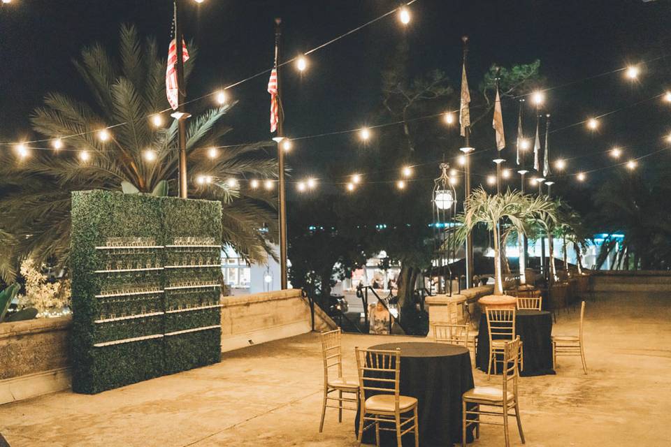 Cocktail Hour on Terrace