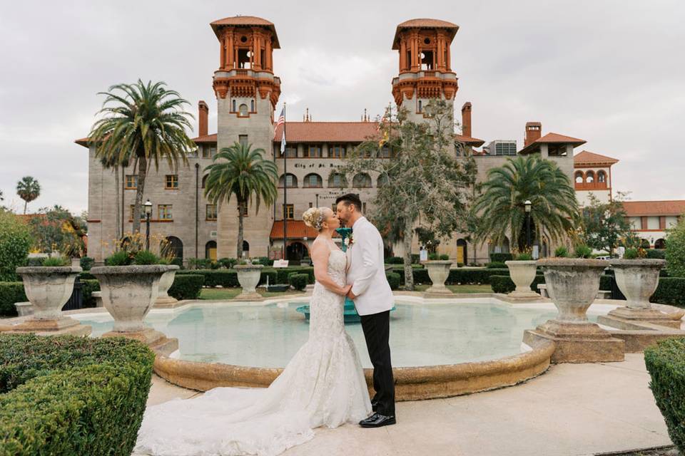 Couple in front of Building