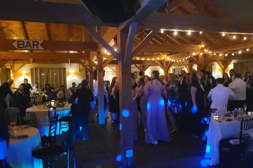 Guests dancing