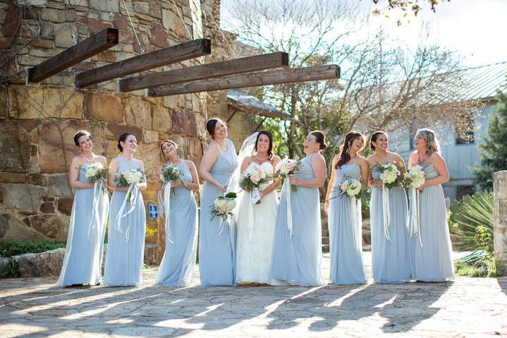 Powder blue dresses