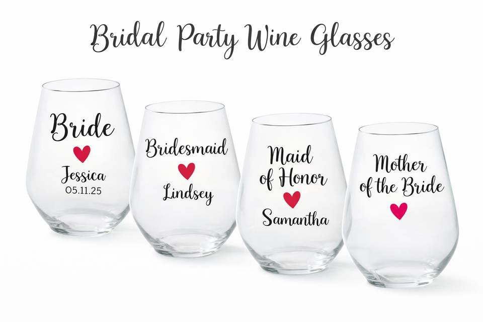 Bridal Party Glasses