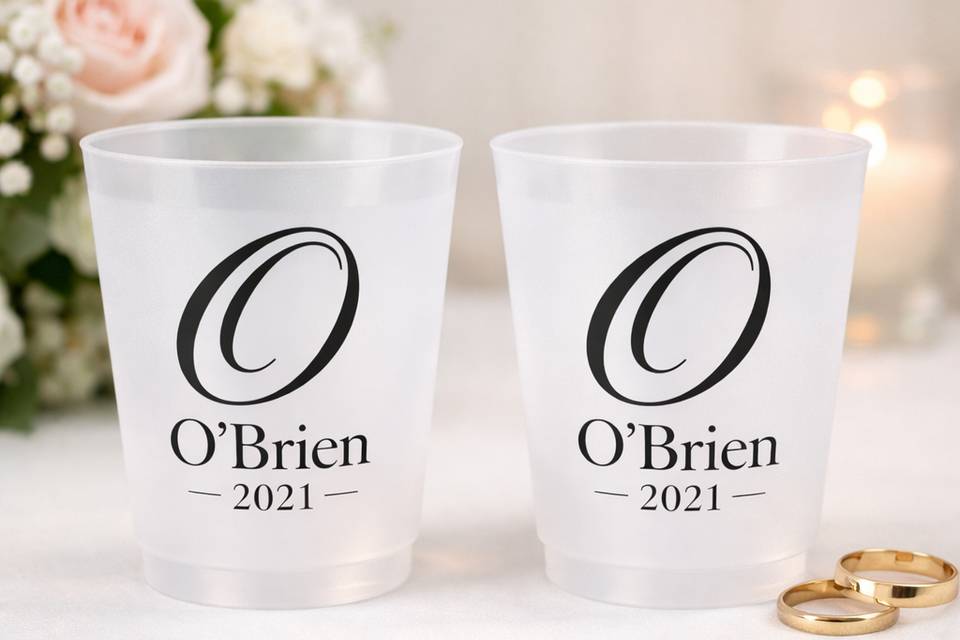 Personalized Frosted Cups