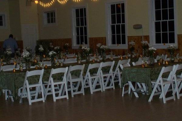 wedding reception at Queens County Farm Museum in September 2008