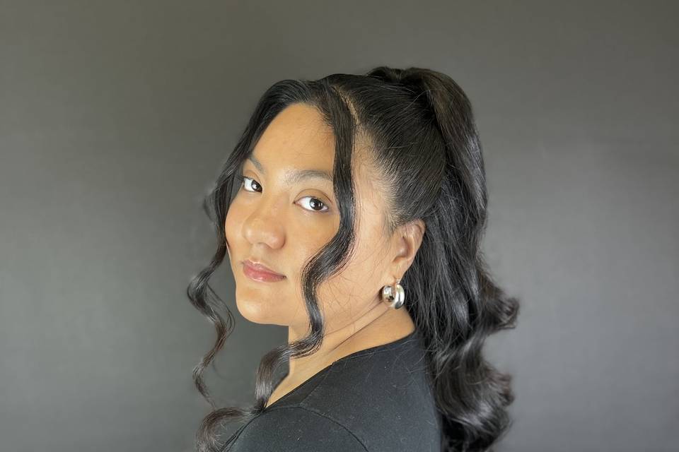 Half up half down