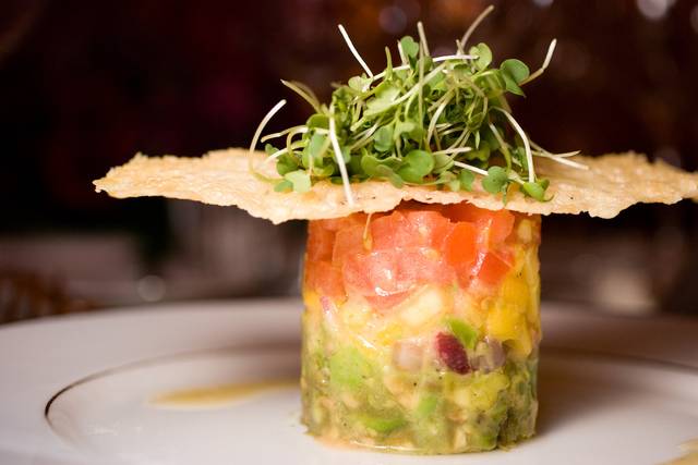 Heirloom tomato salad timbale
