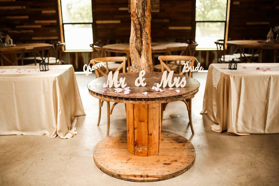 Sweetheart tables