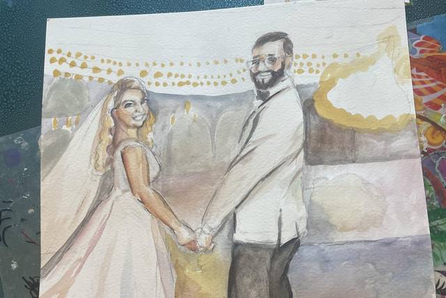 Presenting the newly married