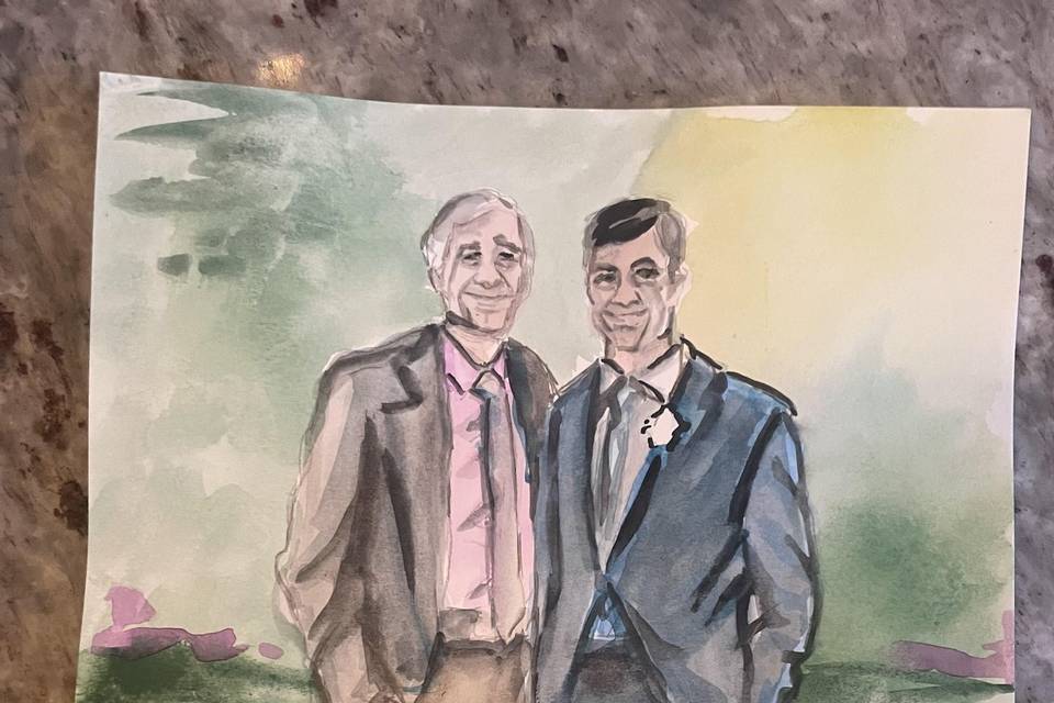 Groom and his dad