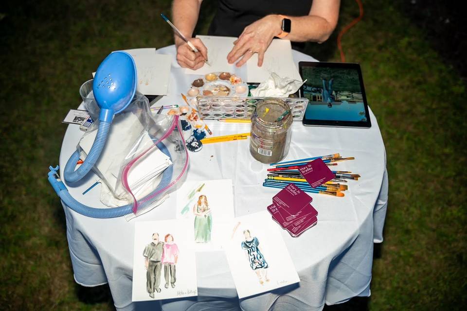 Artist at work