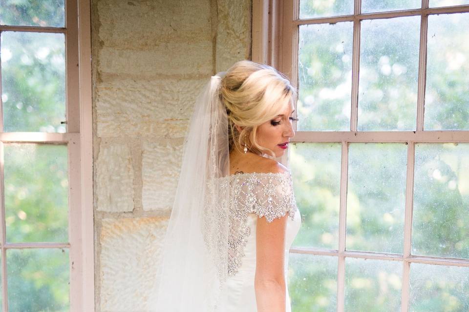 Bride by the window