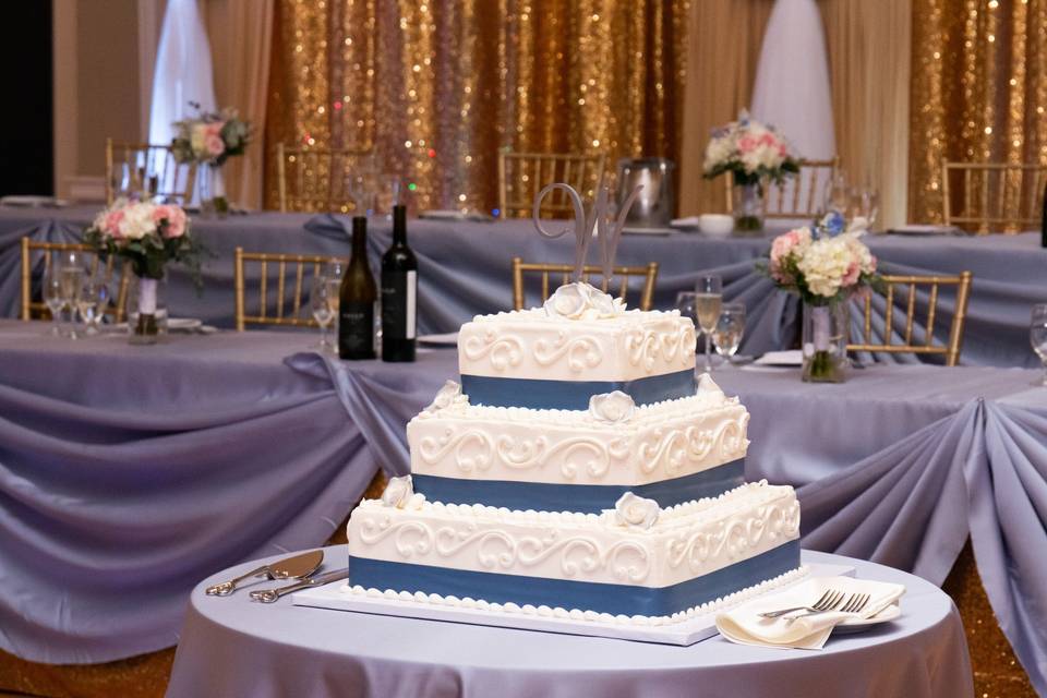 Cake Table with Backdrop
