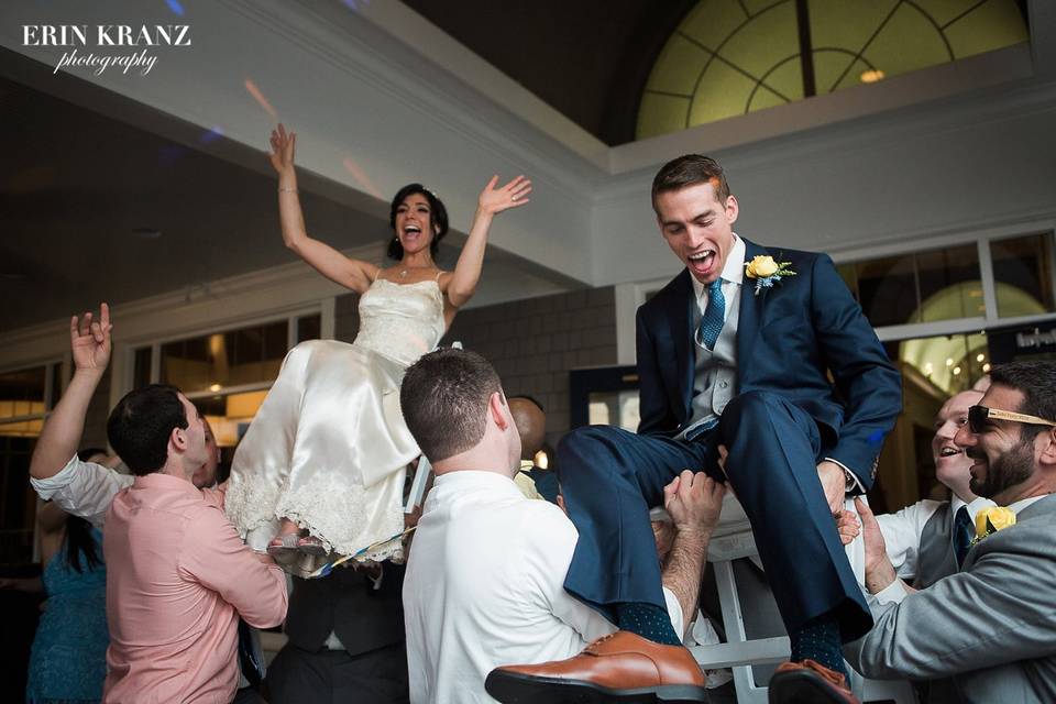 Lifting the newlyweds