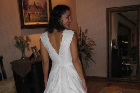 The bridal dress