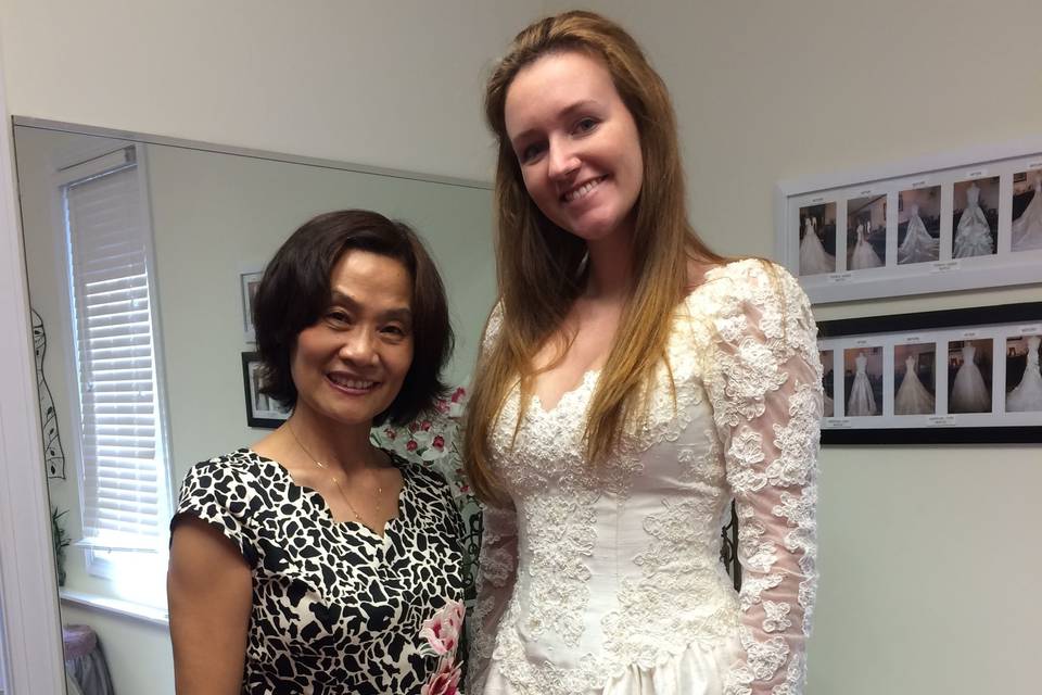 Dress fitting with Ruth