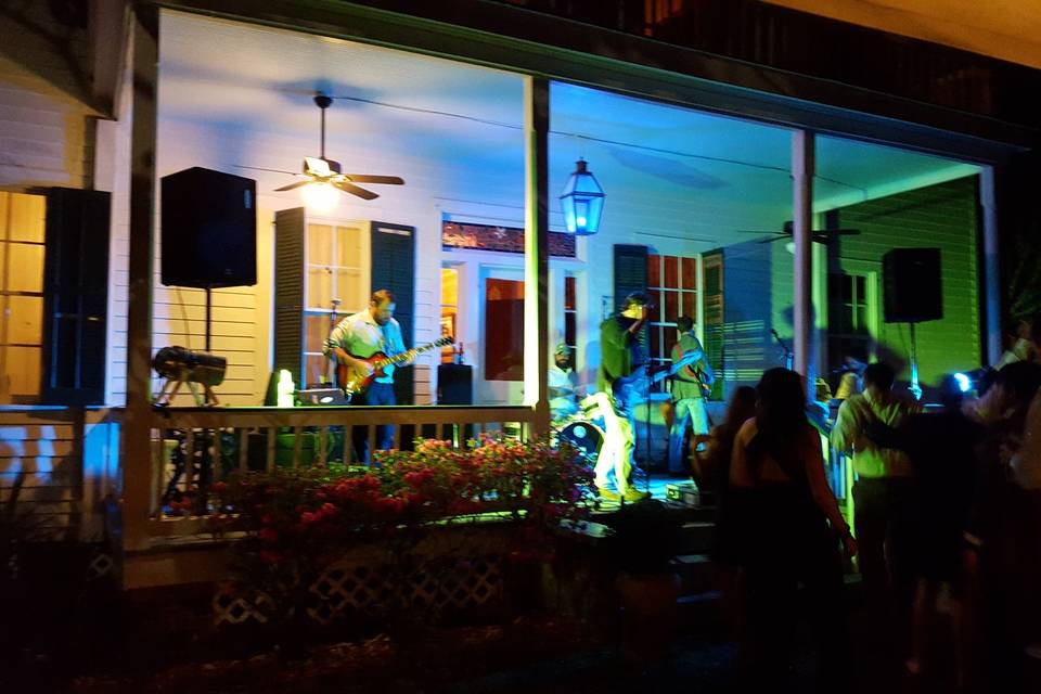 Live Band on East porch.