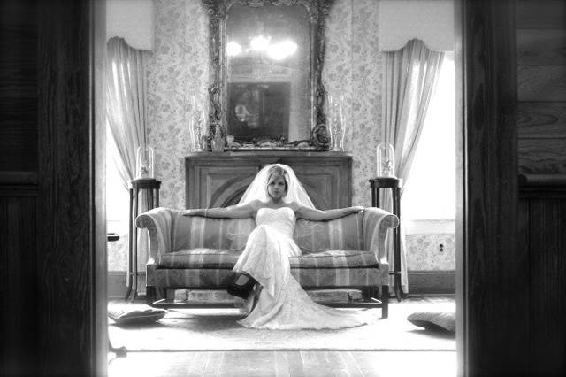 Jenni waiting in Formal Parlor.