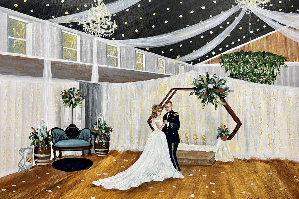 22x28 First Dance Painting
