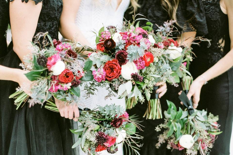 Colorful bouquets