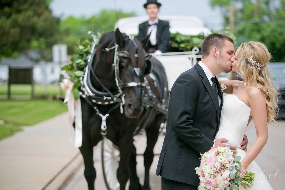 Green Bay wedding sash&bow