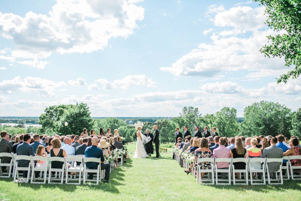 Heritage Hill wedding sash&bow