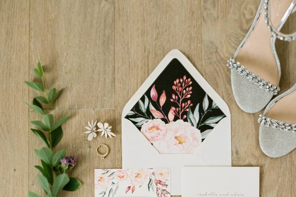 Floral stationery