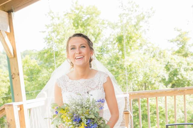 Bride on her wedding day