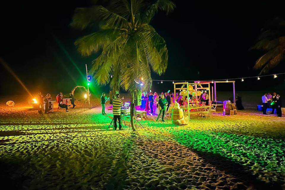 Beach reception
